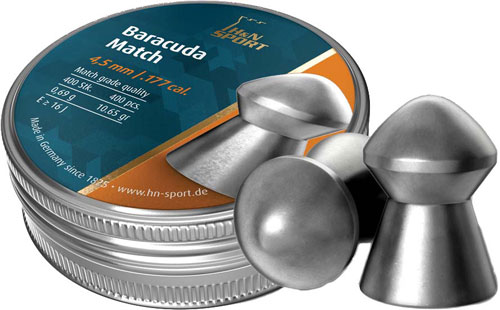 H&N BARACUDA MATCH 177 10.65 GRAIN 400 PACK 4.5MM SIZE ! - for sale
