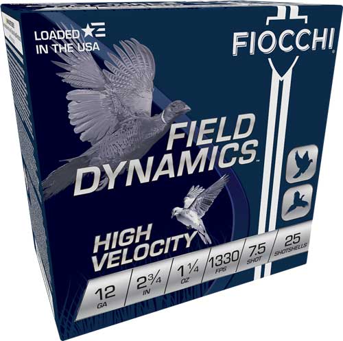 FIOCCHI HV LD 12GA 2.75" #7.5 25/250 - for sale