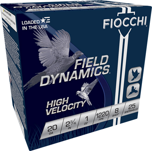 FIOCCHI HV LD 20GA 2.75" #8 25/250 - for sale