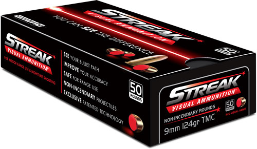 AMMO INC 9MM LUGER 124GR TMC RED STREAK 50RD 20BX/CS < - for sale