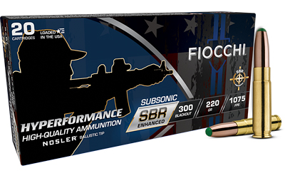 FIOCCHI 300 AAC SBR ENHANCED 220GR BT 20RD 10BX/CS - for sale