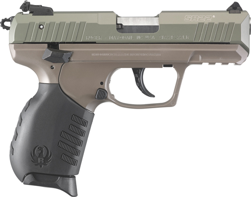 RUGER SR22PB 22LR 3.5" AS JUNGLE GREEN SLD ELITE EARTH < - for sale