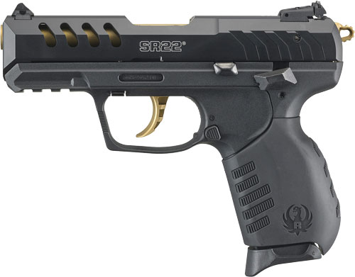 RUGER SR22P 22LR 3.5" AS VENTED SLIDE GOLD BARREL < - for sale