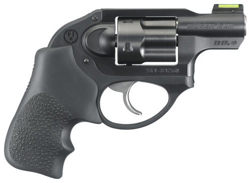 RUGER LCR 38SPL+P 1.875" FS 5-SHOT BLUED HOGUE TAMER GRIPS - for sale