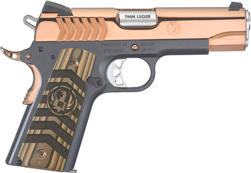 RUGER SR1911 9MM FS 9-SHOT COMMANDER POLISHED ROSE (TALO< - for sale