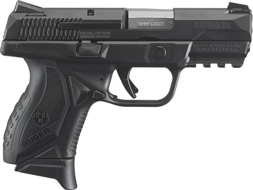RUGER AMERICAN COMPACT 9MM FS 17-SHOT BLACK MATTE SYN < - for sale