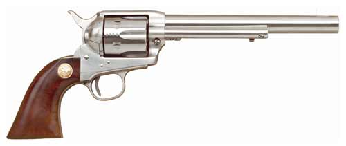 CIMARRON P-MODEL 38SPL/357MAG PW 7.5" FS STAINLESS WALNUT! - for sale